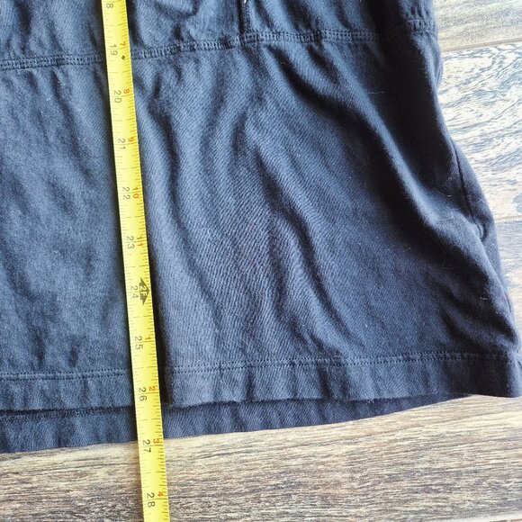 Johnny Was Embroidered Acacia Seamed Relaxed Long Sleeve Tee Black Knit - Picture 11 of 11